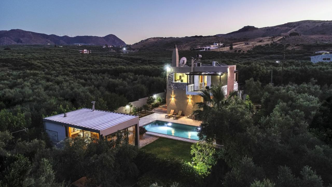 Petronila Luxury Villa With Heated Private Pool Kíssamos Exterior foto
